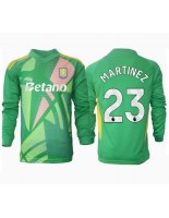 Moške Nogometnih dresov Aston Villa Emiliano Martinez #23 Vratar Domači 2024-25 Dolgi rokavi